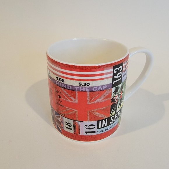 Whittard of Chelsea Flag London England Mind the Gap Boat Service Coffee Mug - Picture 3 of 6